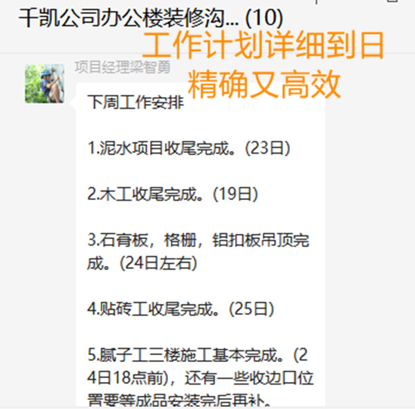 南寧辦公室裝修進度匯報—燦源裝飾
